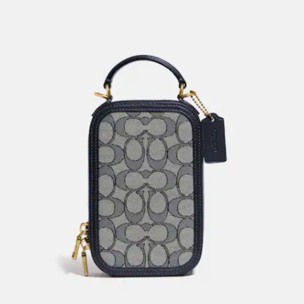 Coach Alie Camera Bag in Signature Jacquard